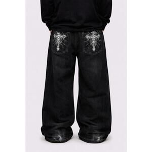 Grave Pocket Baggy Jeans